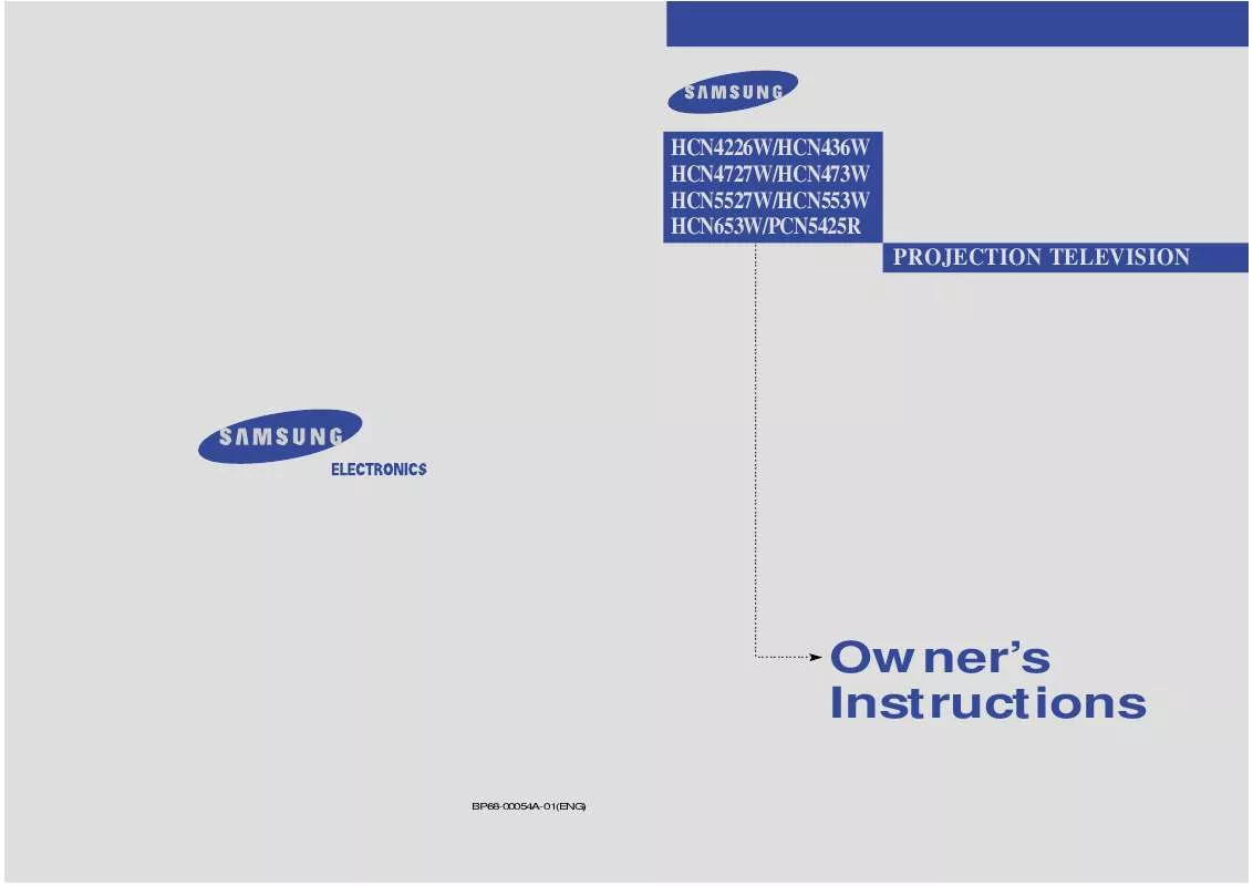 Mode d'emploi SAMSUNG HCN473W