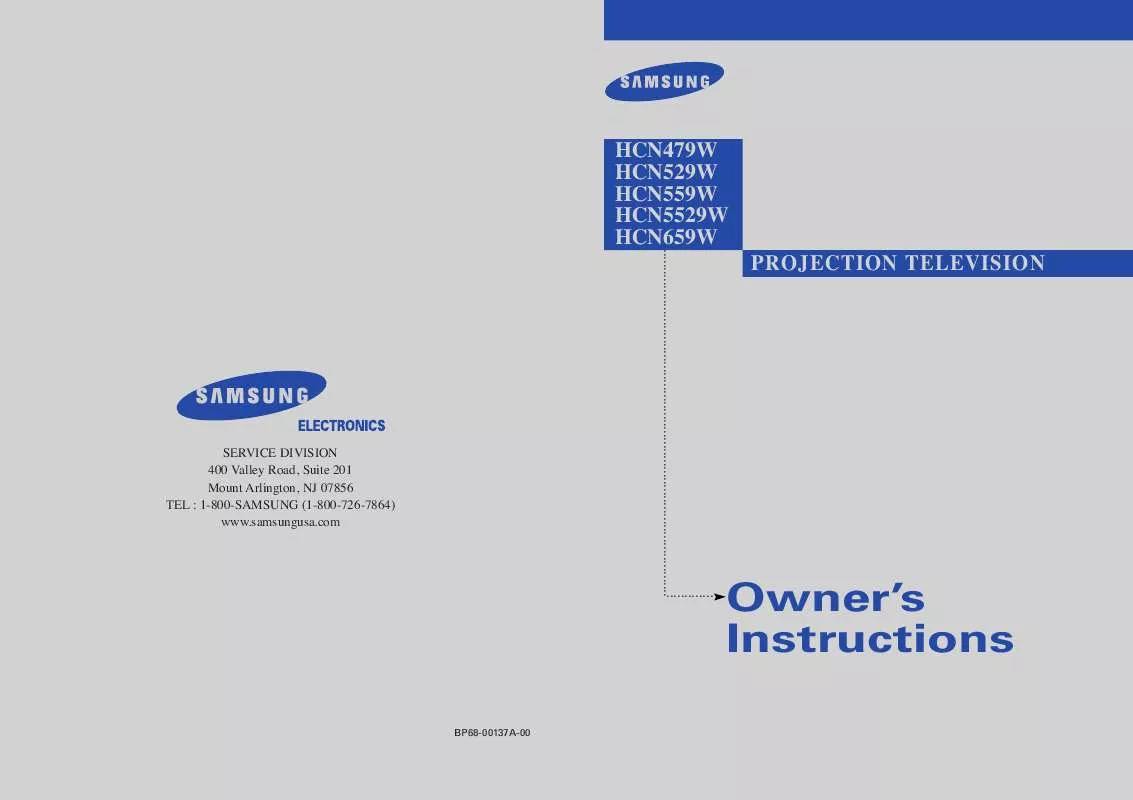 Mode d'emploi SAMSUNG HCN5529W