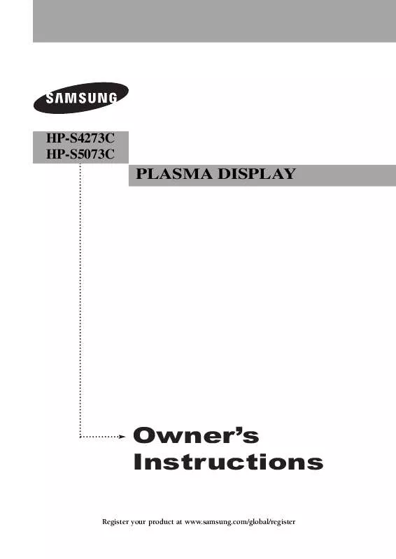 Mode d'emploi SAMSUNG HP-S4273C