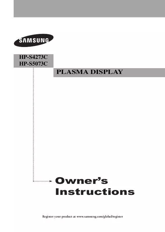 Mode d'emploi SAMSUNG HP-S5073C