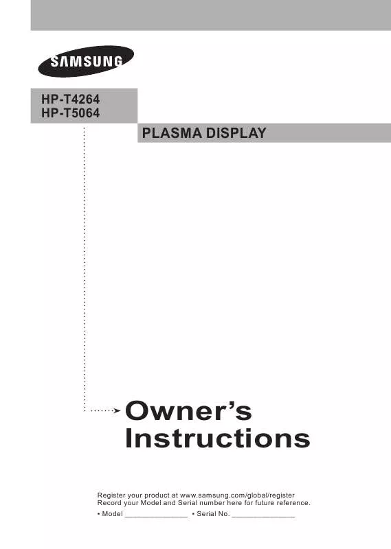 Mode d'emploi SAMSUNG HP-T4264