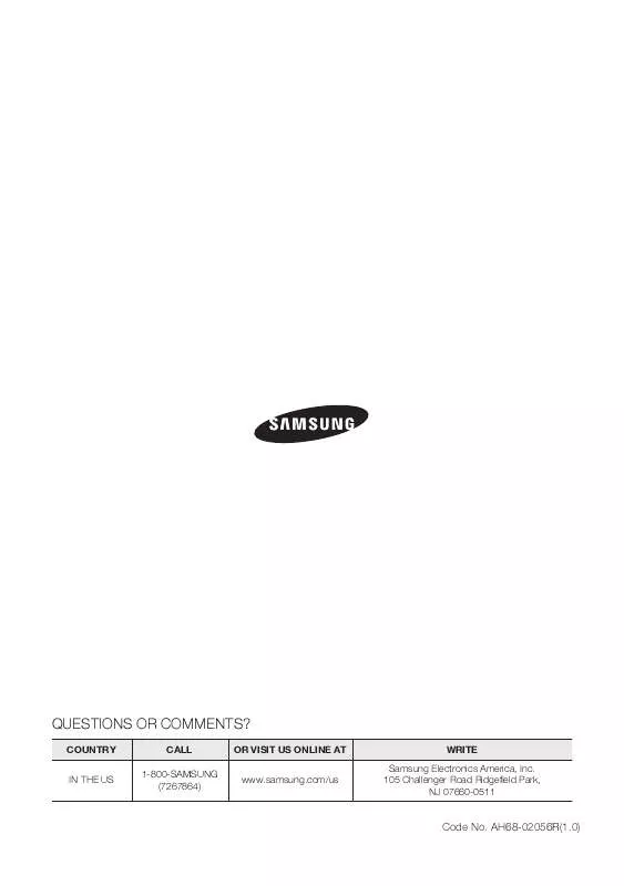 Mode d'emploi SAMSUNG HT-A100