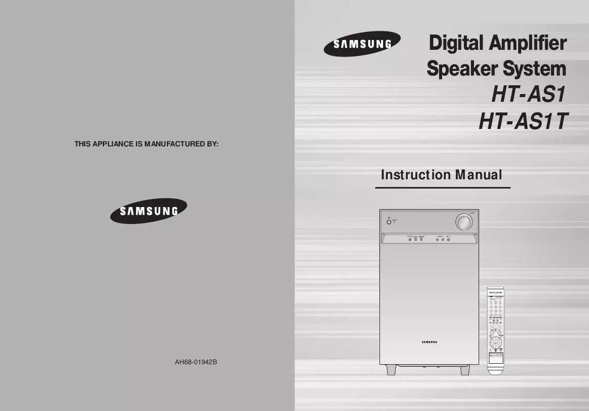 Mode d'emploi SAMSUNG HT-AS1