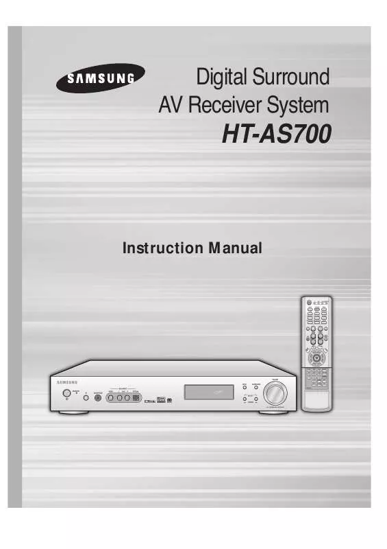 Mode d'emploi SAMSUNG HT-AS700