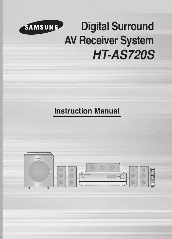 Mode d'emploi SAMSUNG HT-AS720ST