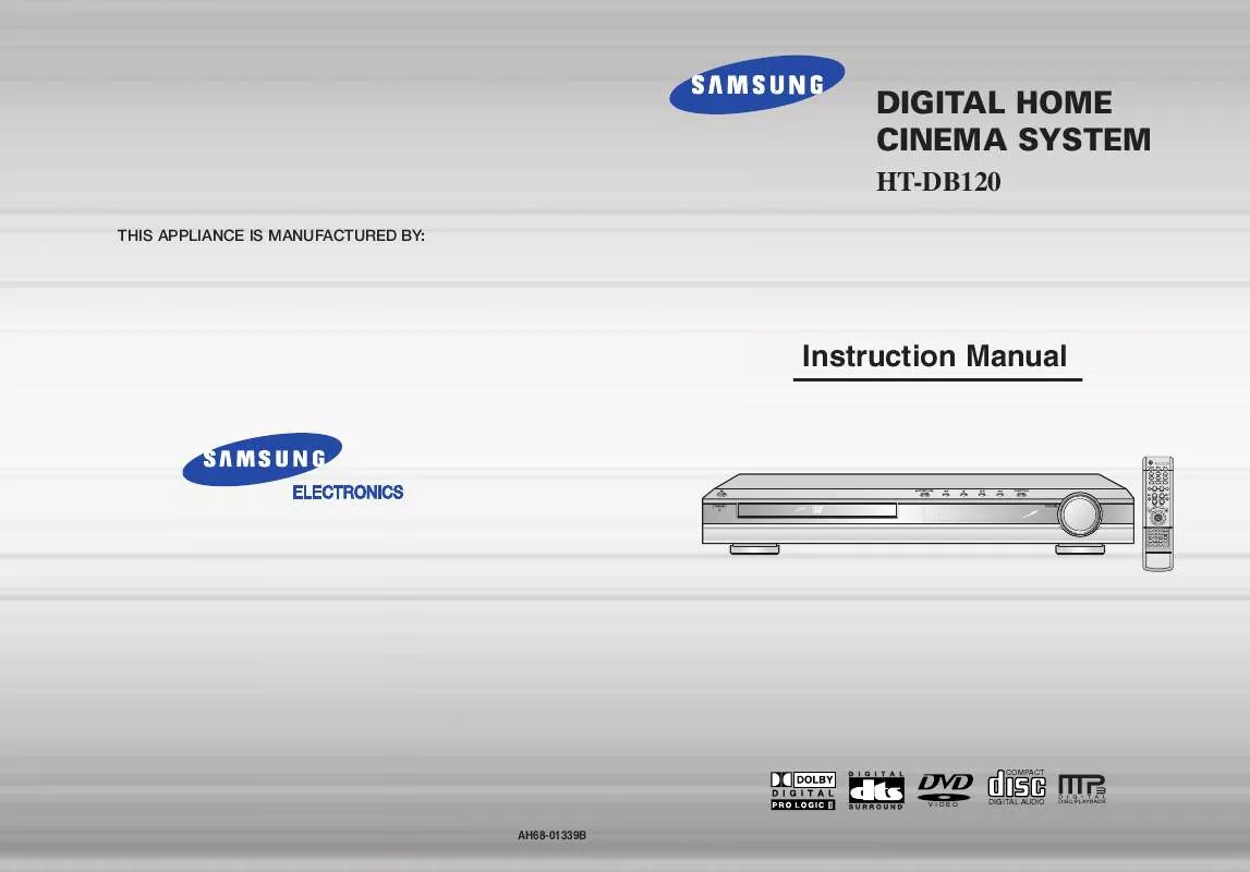 Mode d'emploi SAMSUNG HT-DB120