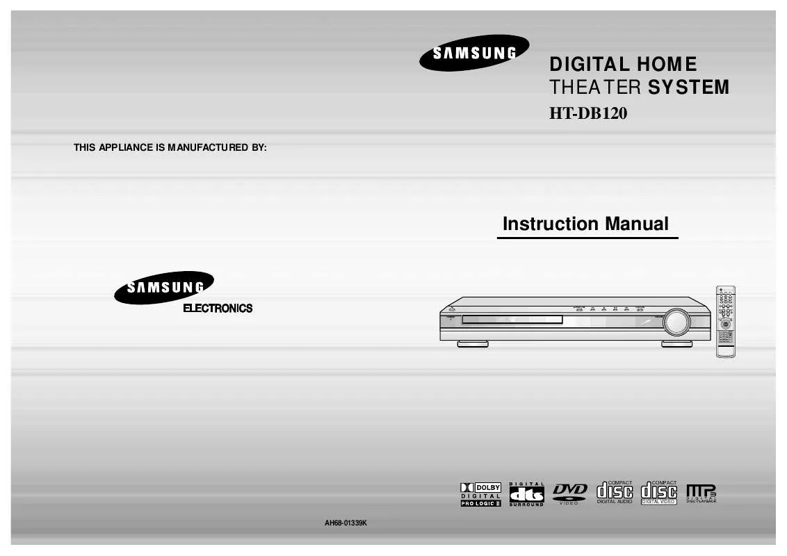 Mode d'emploi SAMSUNG HT-DB120N