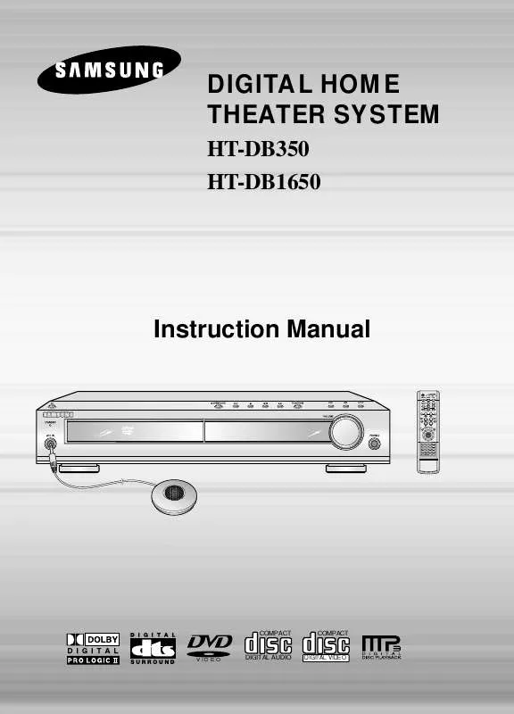 Mode d'emploi SAMSUNG HT-DB1650