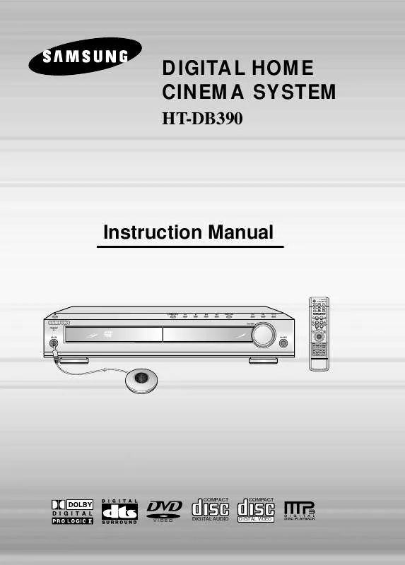 Mode d'emploi SAMSUNG HT-DB390