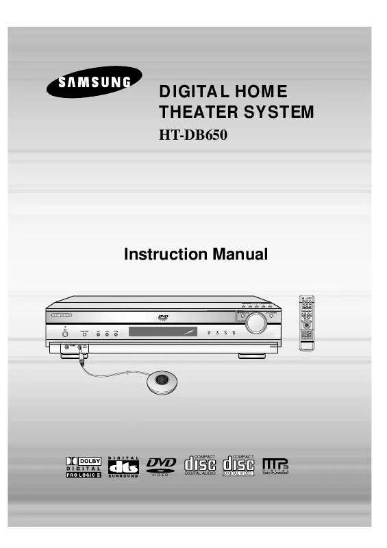 Mode d'emploi SAMSUNG HT-DB650