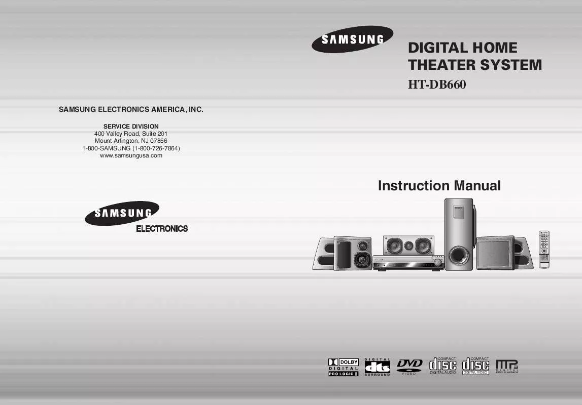 Mode d'emploi SAMSUNG HT-DB660