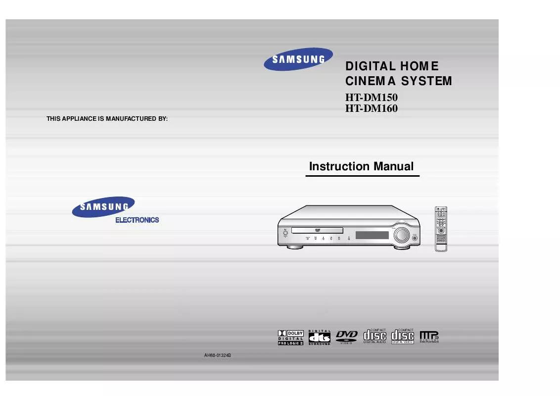 Mode d'emploi SAMSUNG HT-DM160