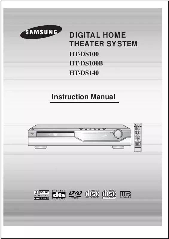 Mode d'emploi SAMSUNG HT-DS100