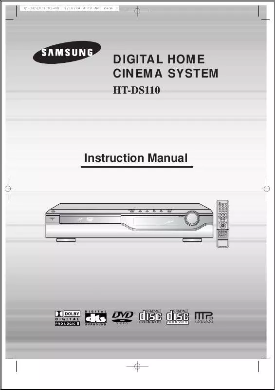 Mode d'emploi SAMSUNG HT-DS110