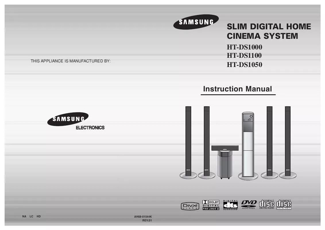 Mode d'emploi SAMSUNG HT-DS1100T