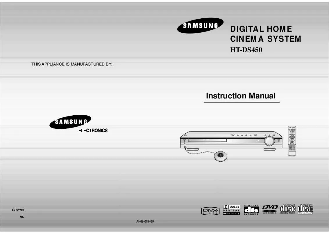 Mode d'emploi SAMSUNG HT-DS450