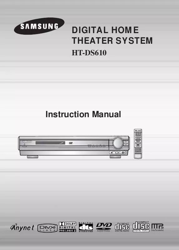 Mode d'emploi SAMSUNG HT-DS610