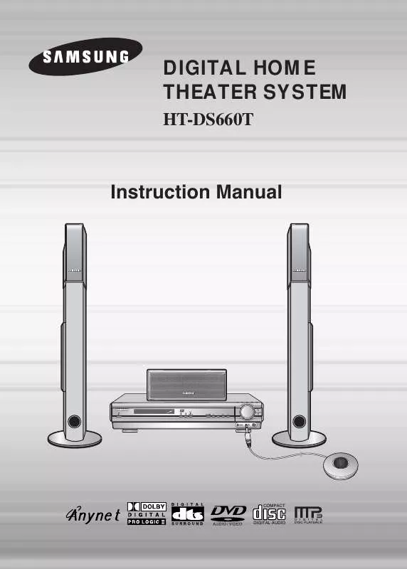 Mode d'emploi SAMSUNG HT-DS660