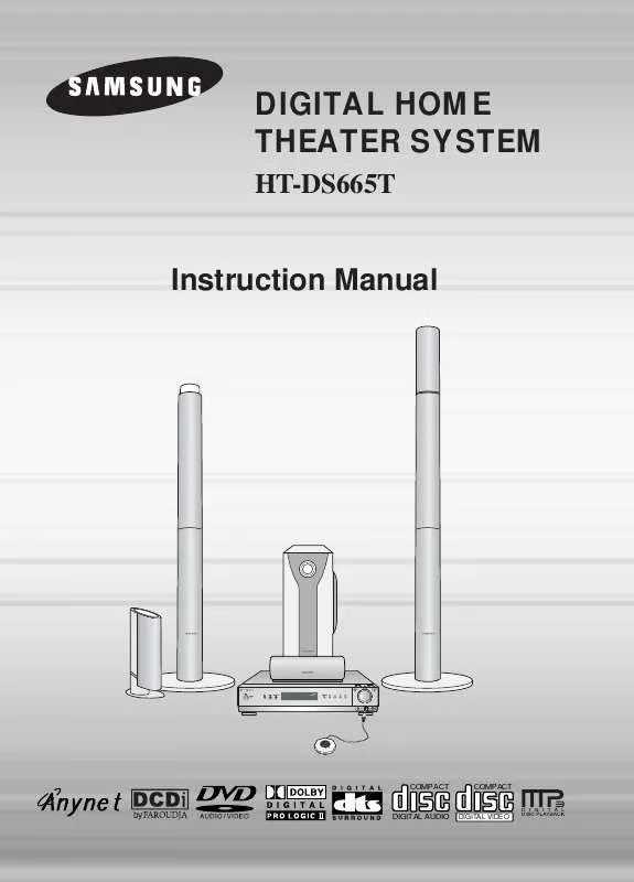 Mode d'emploi SAMSUNG HT-DS665