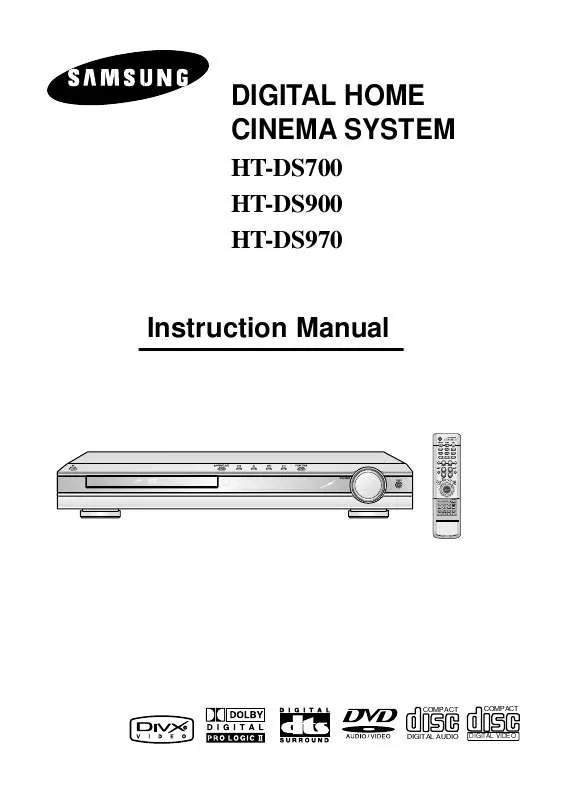 Mode d'emploi SAMSUNG HT-DS700