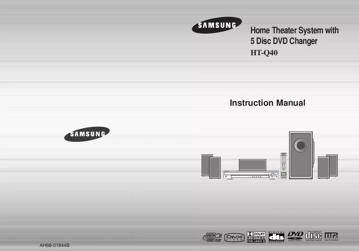 Mode d'emploi SAMSUNG HT-Q40