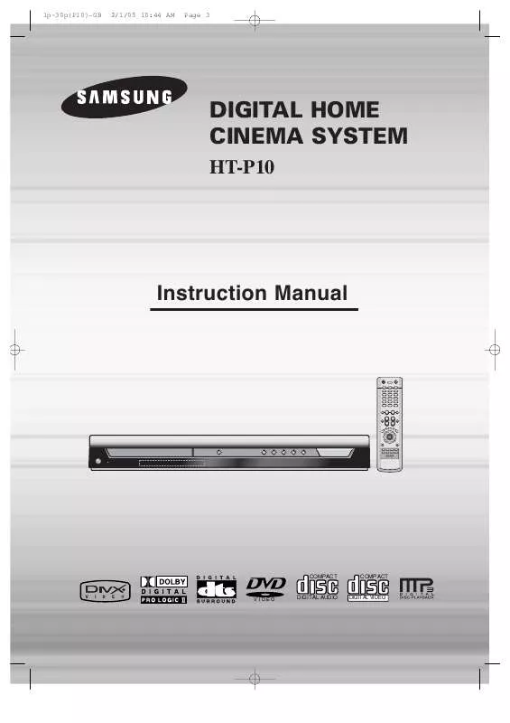 Mode d'emploi SAMSUNG HT-TP12