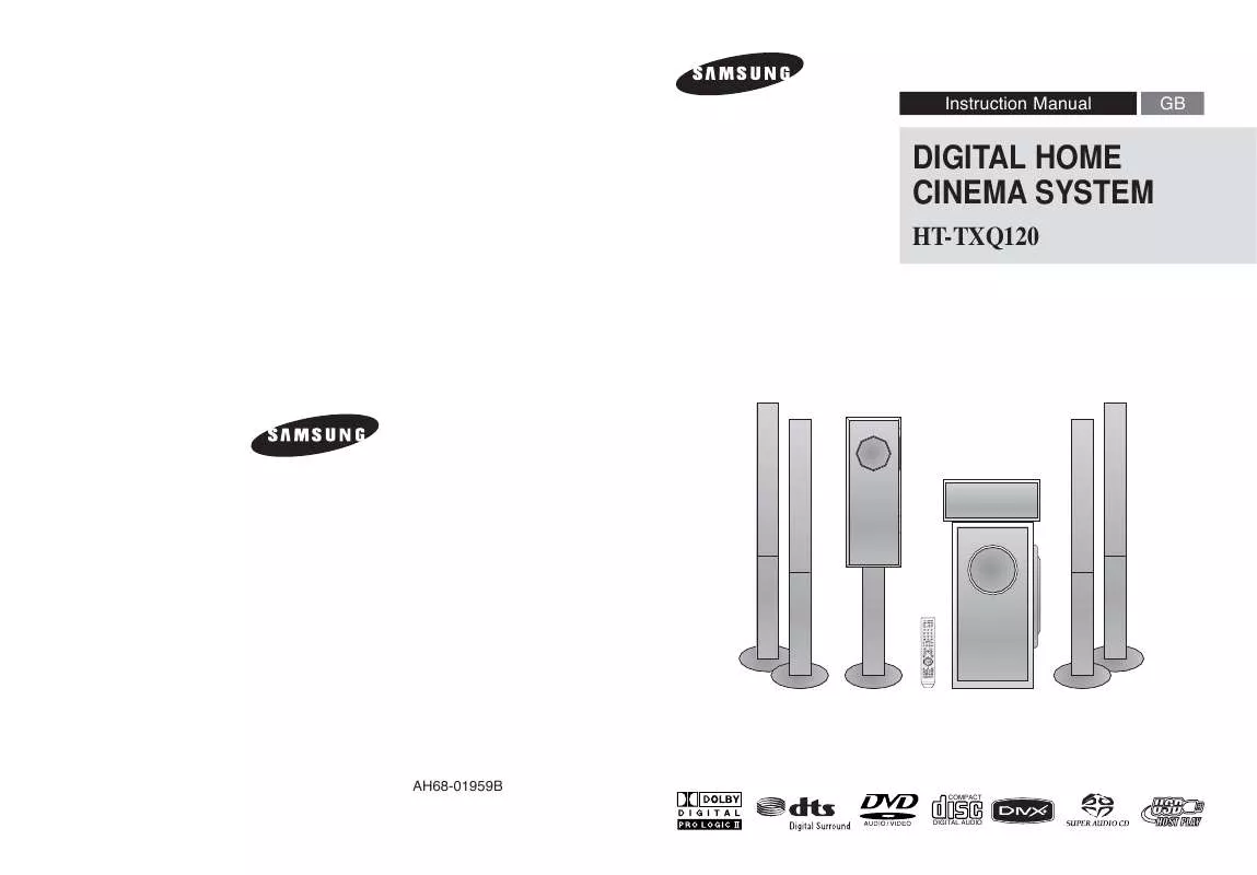 Mode d'emploi SAMSUNG HT-TXQ120