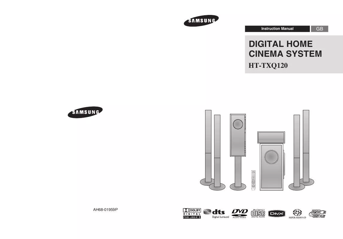 Mode d'emploi SAMSUNG HT-TXQ120K