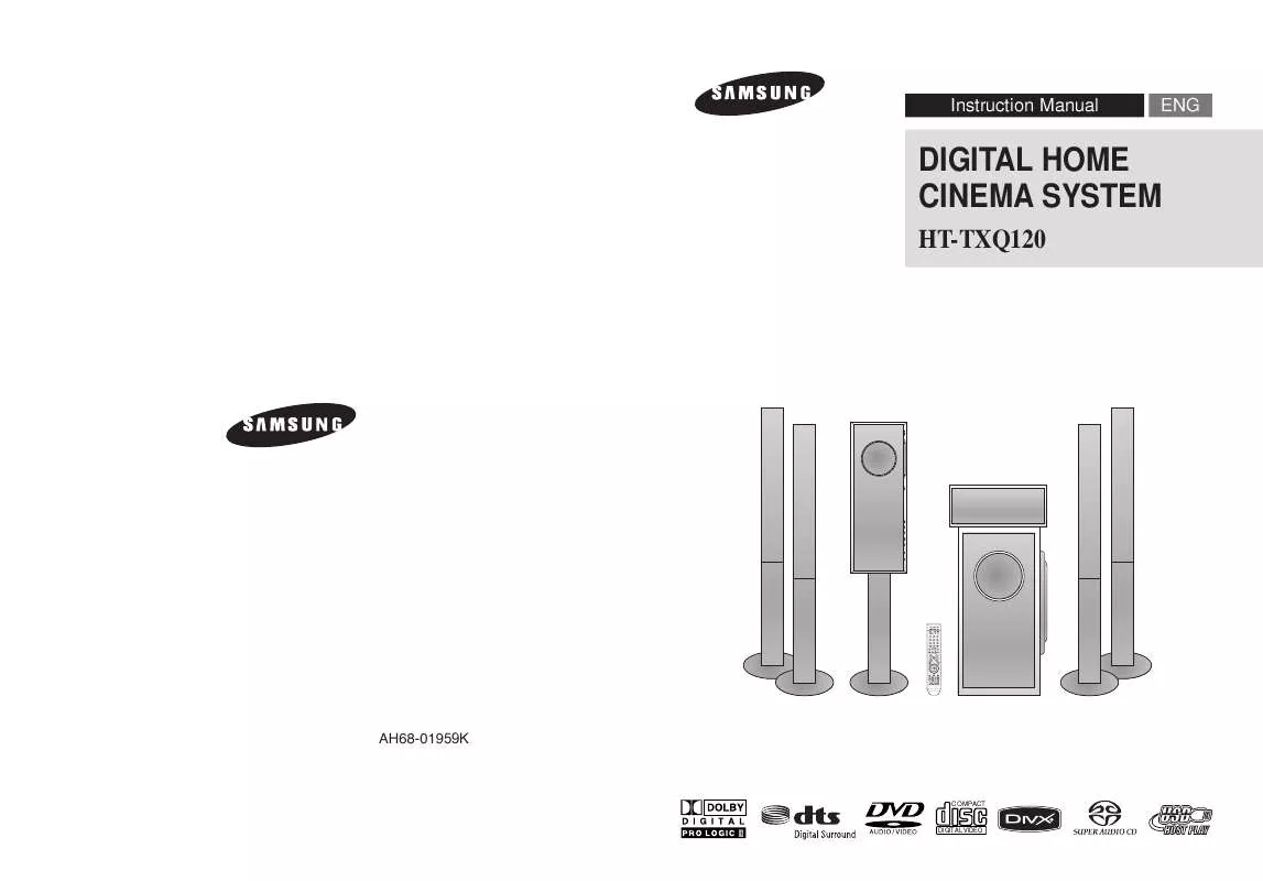 Mode d'emploi SAMSUNG HT-TXQ120T