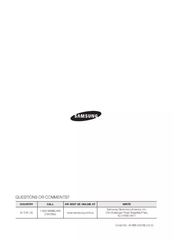 Mode d'emploi SAMSUNG HT-TZ515T