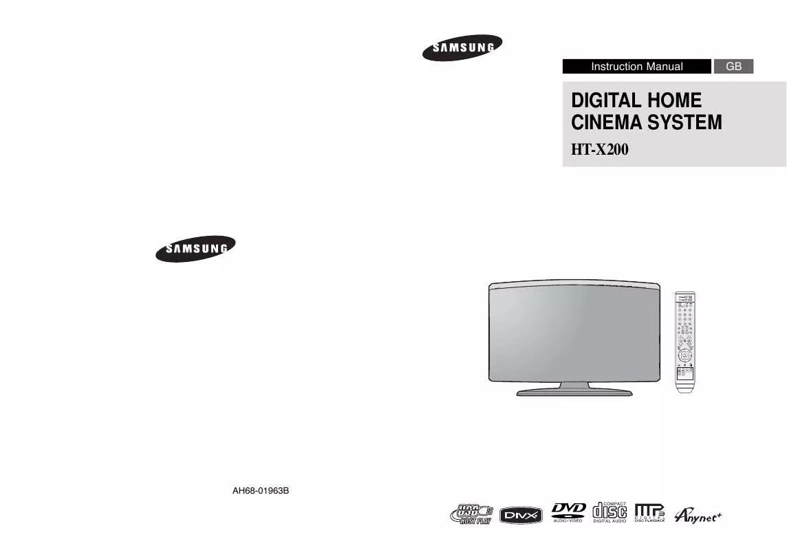 Mode d'emploi SAMSUNG HT-X200