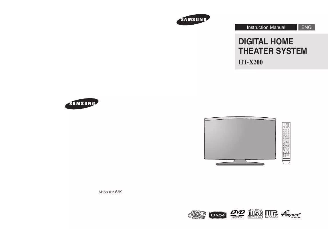 Mode d'emploi SAMSUNG HT-X200T