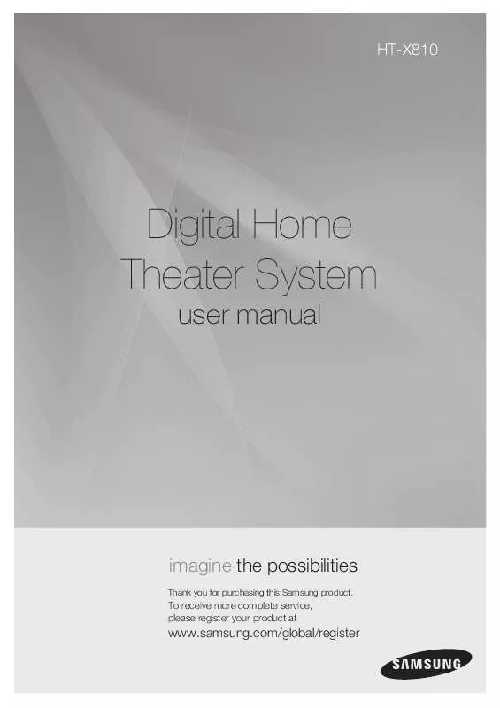 Mode d'emploi SAMSUNG HT-X810T