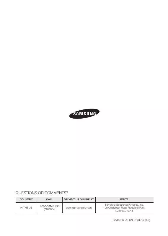 Mode d'emploi SAMSUNG HT-Z410