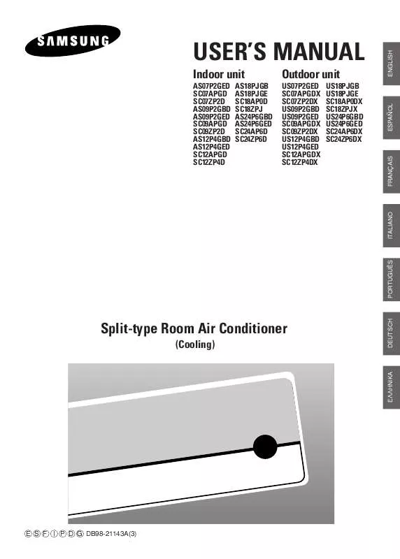 Mode d'emploi SAMSUNG IAS12P4GBD/SET