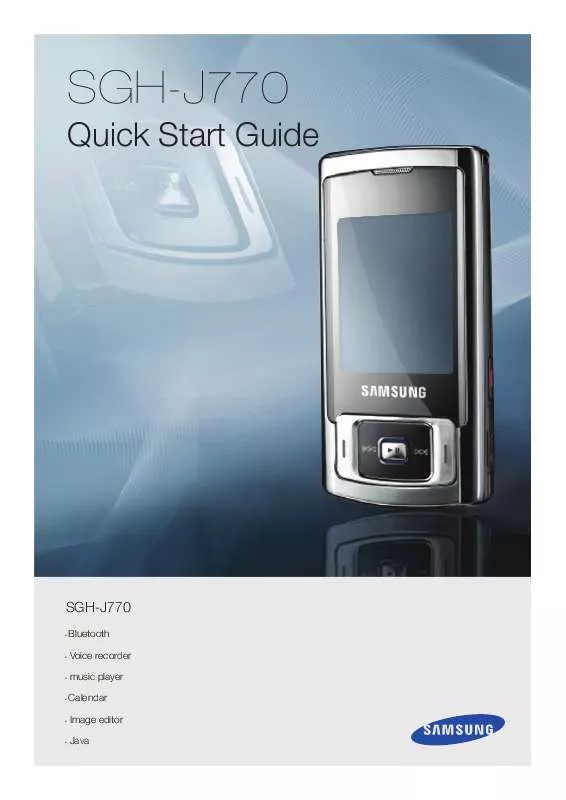 Mode d'emploi SAMSUNG J770