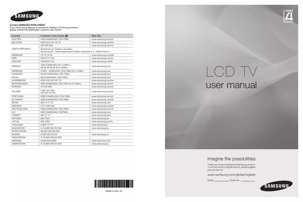 Mode d'emploi SAMSUNG LE22A455