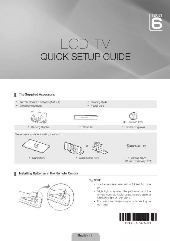 Mode d'emploi SAMSUNG LE32C650L1P