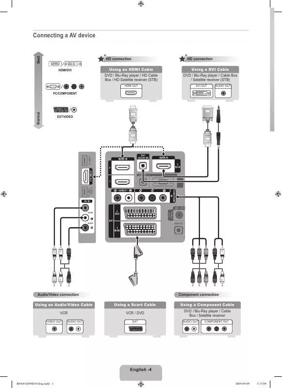 Mode d'emploi SAMSUNG LE40B625R3W