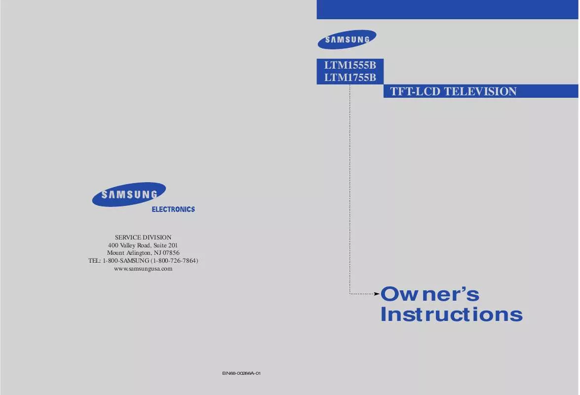 Mode d'emploi SAMSUNG LTM1555B