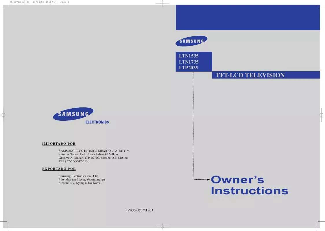 Mode d'emploi SAMSUNG LTN1535