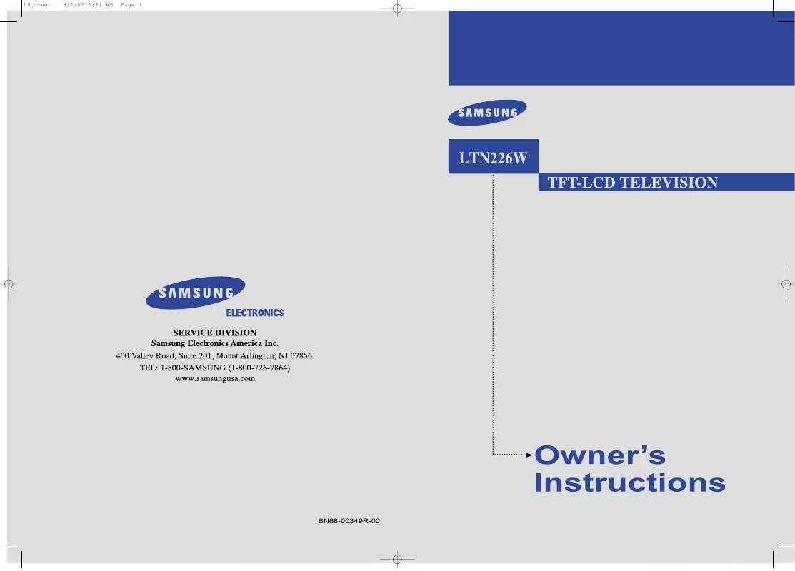 Mode d'emploi SAMSUNG LTN226W