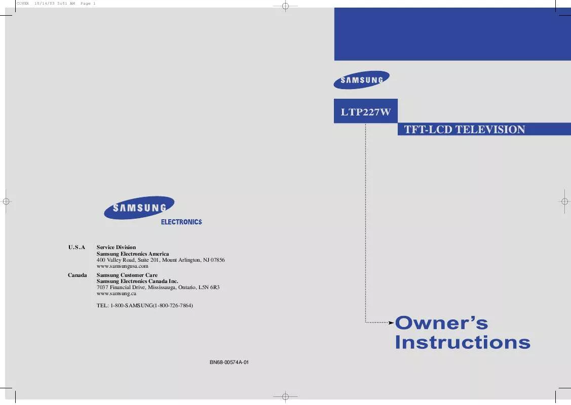 Mode d'emploi SAMSUNG LTP227