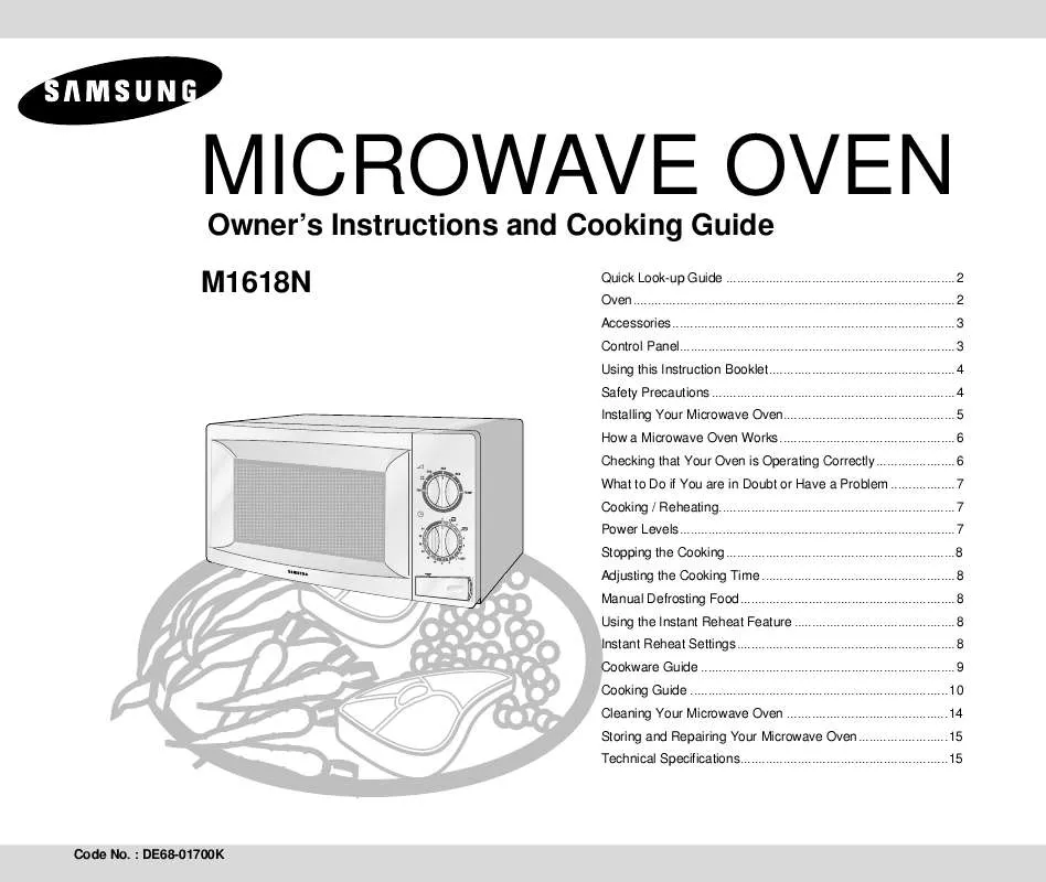 Mode d'emploi SAMSUNG M1618N