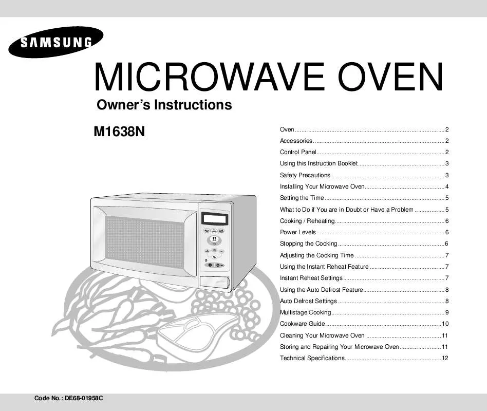 Mode d'emploi SAMSUNG M1638N