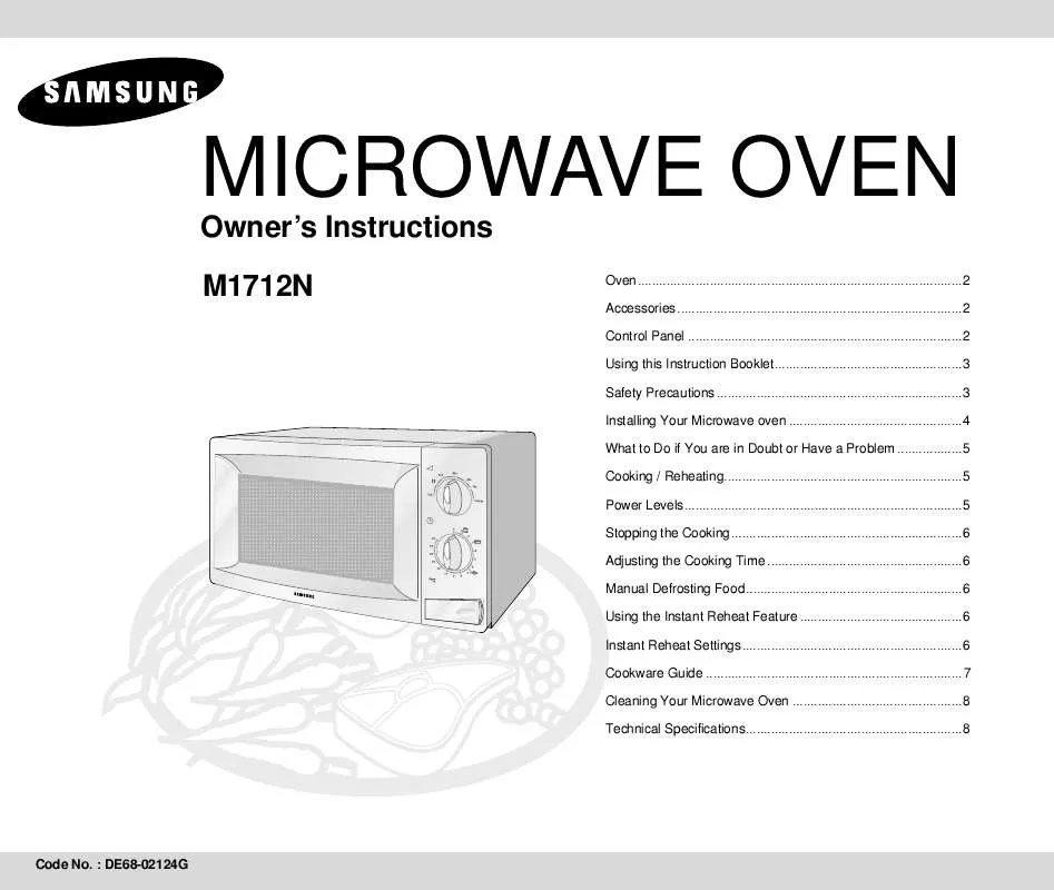 Mode d'emploi SAMSUNG M1712