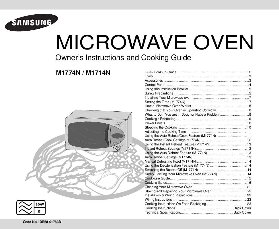 Mode d'emploi SAMSUNG M1714N-GR