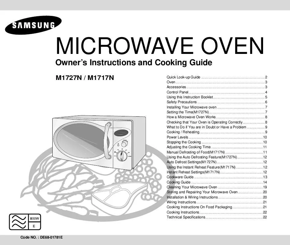 Mode d'emploi SAMSUNG M1727N