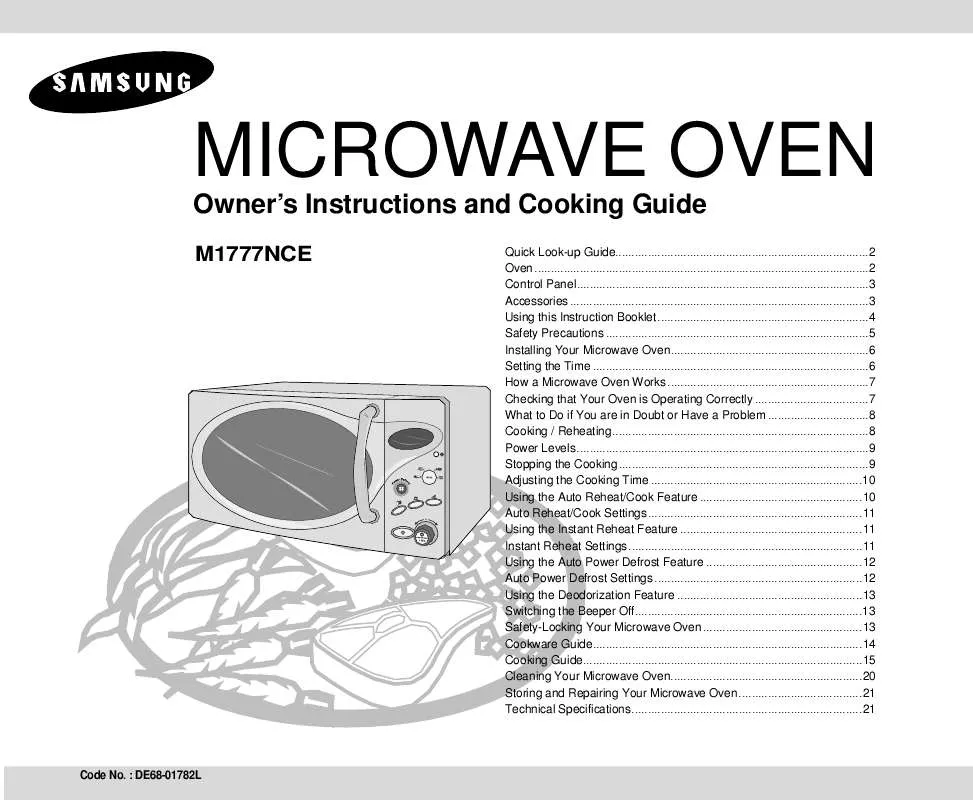 Mode d'emploi SAMSUNG M1777NCE