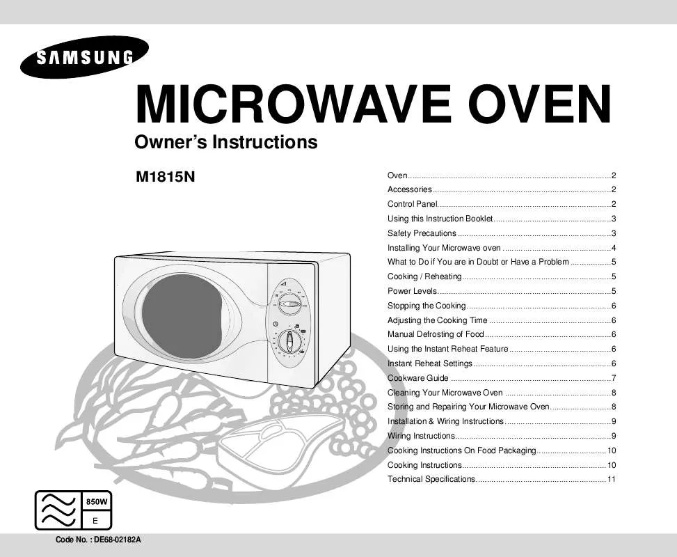 Mode d'emploi SAMSUNG M1815N